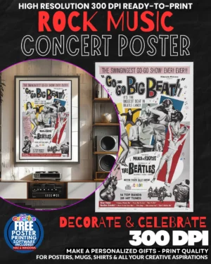 Beatles 6 Music Rock Concert Poster Wall Art