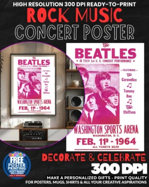 Beatles 7 Music Rock Concert Poster Wall Art