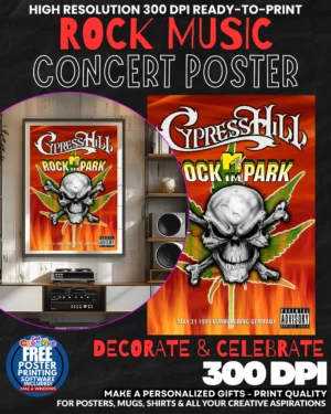 Cypress Hill 1 Music Rock Concert Poster Wall Art