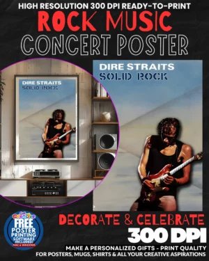 Dire Straits 2 Music Rock Concert Poster Wall Art