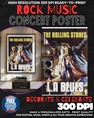 Rolling Stones 7 Music Rock Concert Poster Wall Art