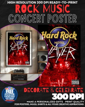 Slayer 5 Music Rock Concert Poster Wall Art