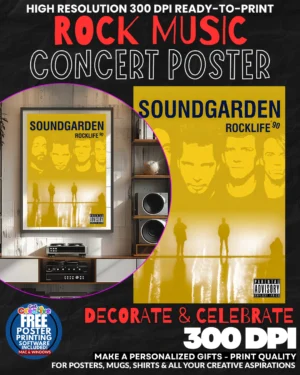 Soundgarden 1 Music Rock Concert Poster Wall Art