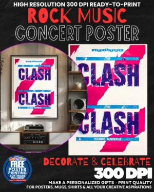 The Clash 1 Music Rock Concert Poster Wall Art