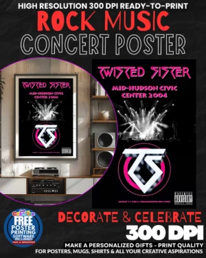 Twisted Sister 1 Music Rock Concert Poster Wall Art