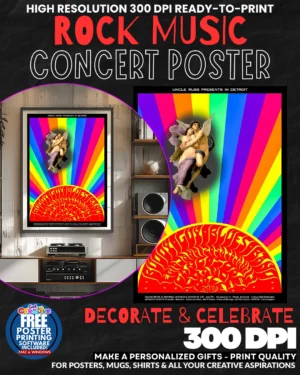 Uncle Russ 1 Music Rock Concert Poster Wall Art