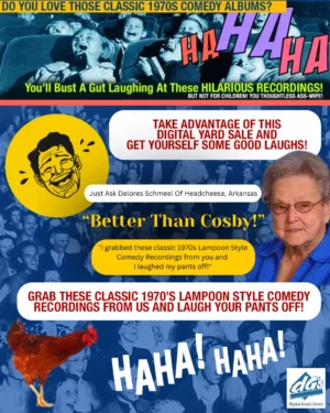 Classic 1970s Lampoon Style Comedy Records Collection