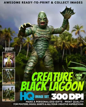 Creature From The Black Lagoon - HD Pinups & Wall Art Image Set