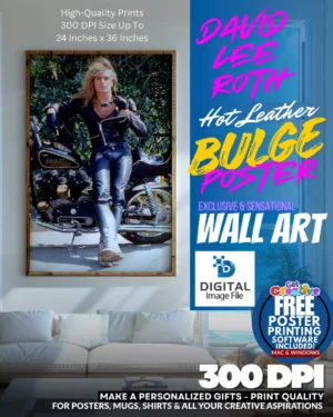 David Lee Roth - Hot Leather Bulge Poster Wall Art