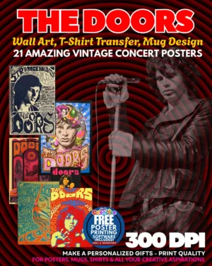 The Doors - Jim Morrison - 21 Amazing Vintage Concert Posters