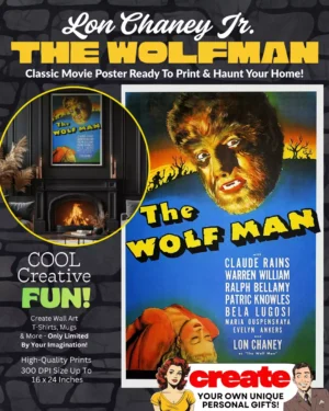 The Wolfman - Lon Chaney Jr - Movie Poster